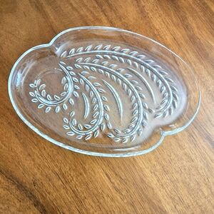 Vintage Federal Glass Snack Plates ~ Set of Five (5)